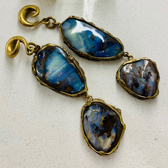 Stunning Raw Opal Diablo Organic Weights - Picture 4 of 7